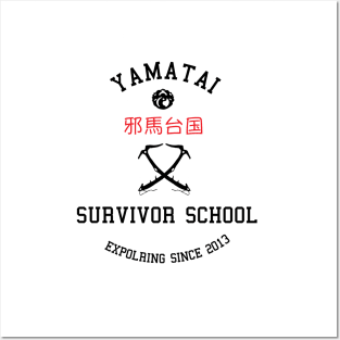 Yamatai Survivor School (Black) Posters and Art